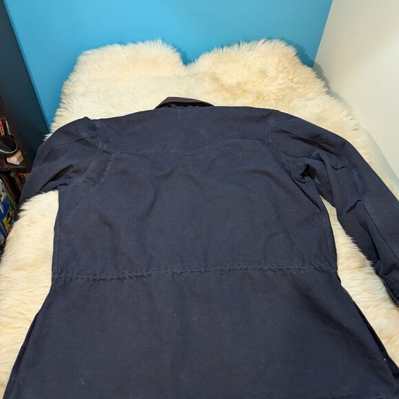 Carhartt Navy Blue Chore Coat Blanket Lined Size XL - Picture 13 of 13